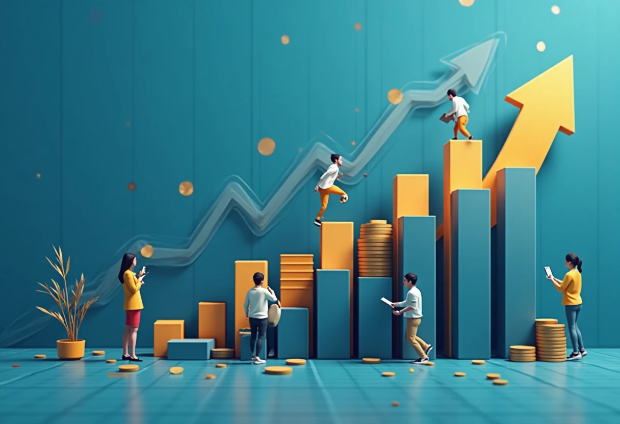 Illustration de la croissance financière