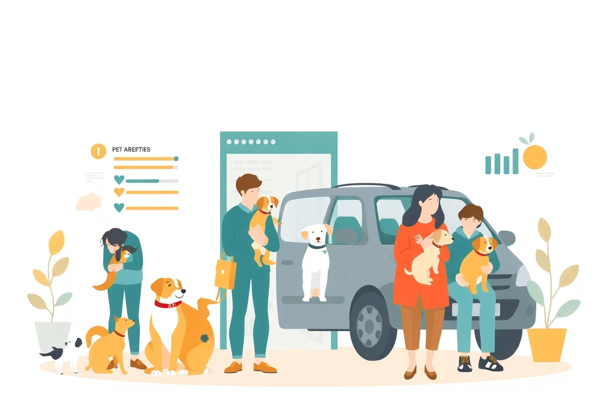 Adoption de chiens dans un refuge moderne