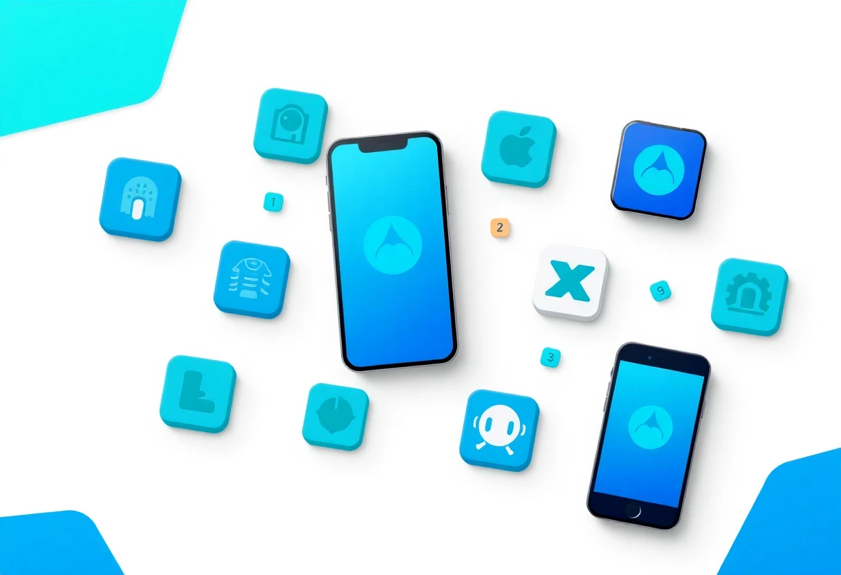 Illustration d'applications de productivité