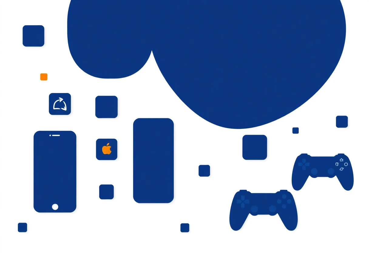 Illustration abstraite des applications de budget