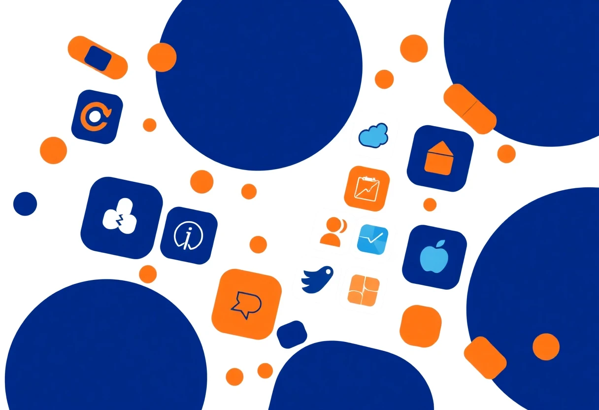 Illustration des apps sociales