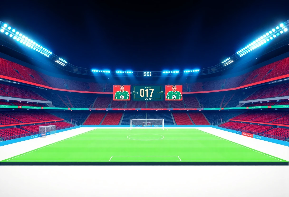 Stade de football vibrant