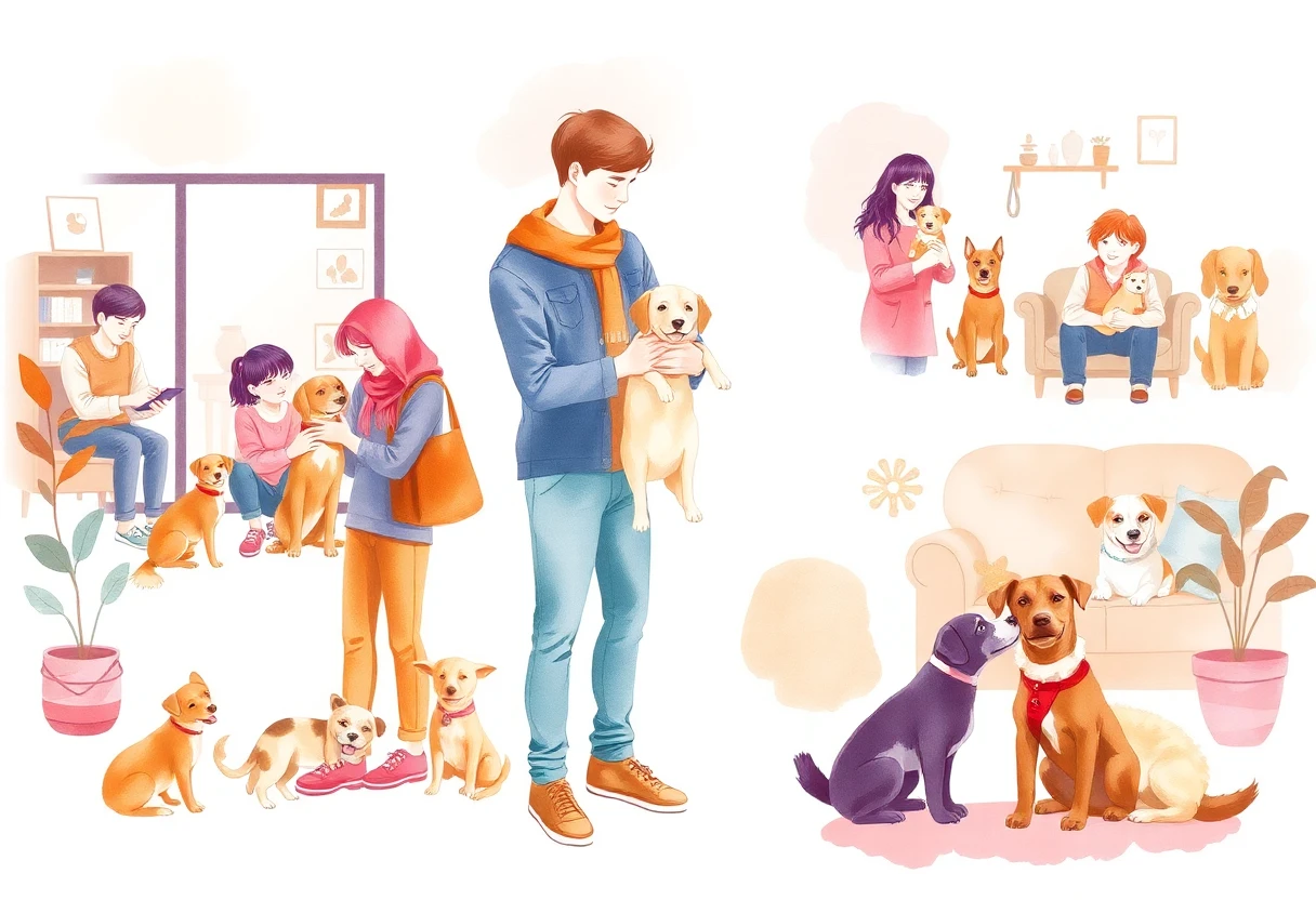 Rencontre d'adoption au refuge