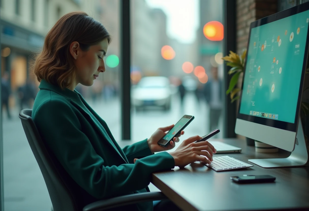 Utilisation d'une application de productivité