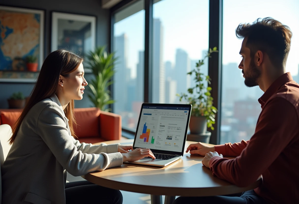 Impressionnante interface utilisateur de plateforme immobilière