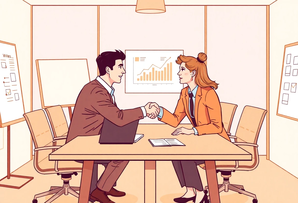 Discussion professionnelle sur les opportunités de développement commercial
