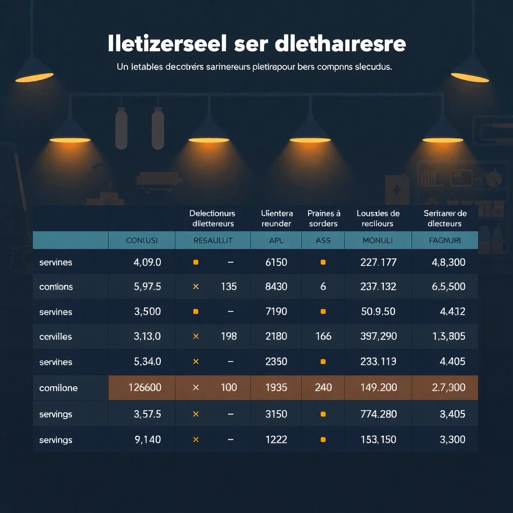 Comparaison des salaires des nettoyeurs