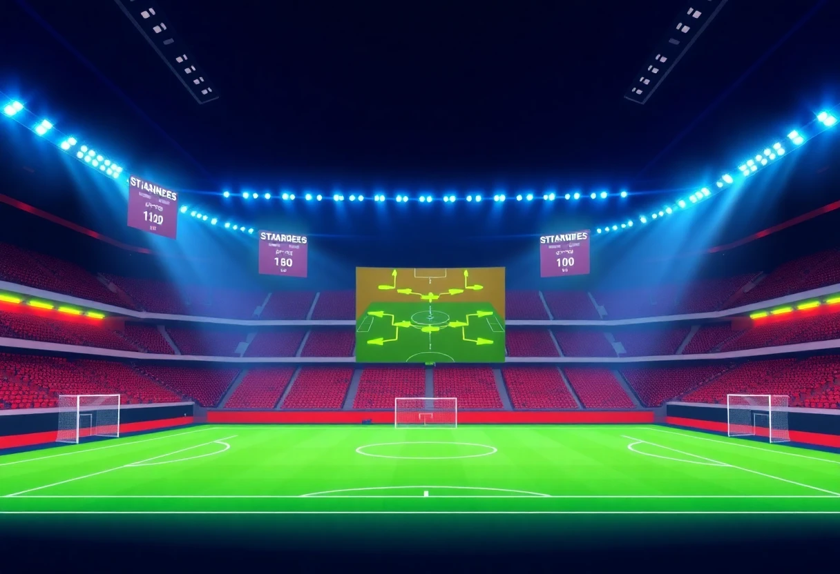 Team strategies on a football pitch