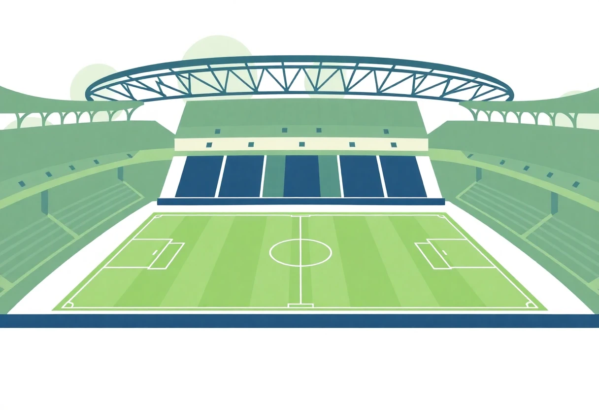 Ilustração de campo de futebol