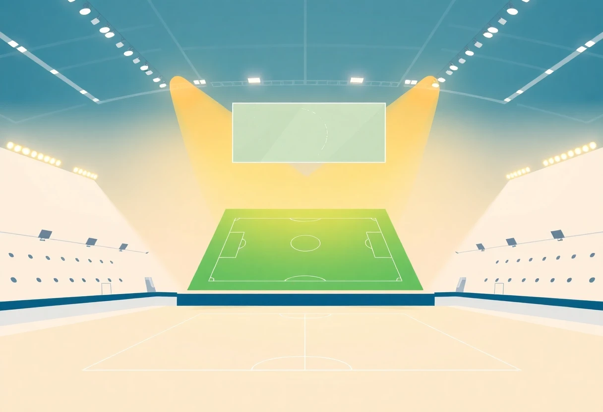 Painel de placar de estádio