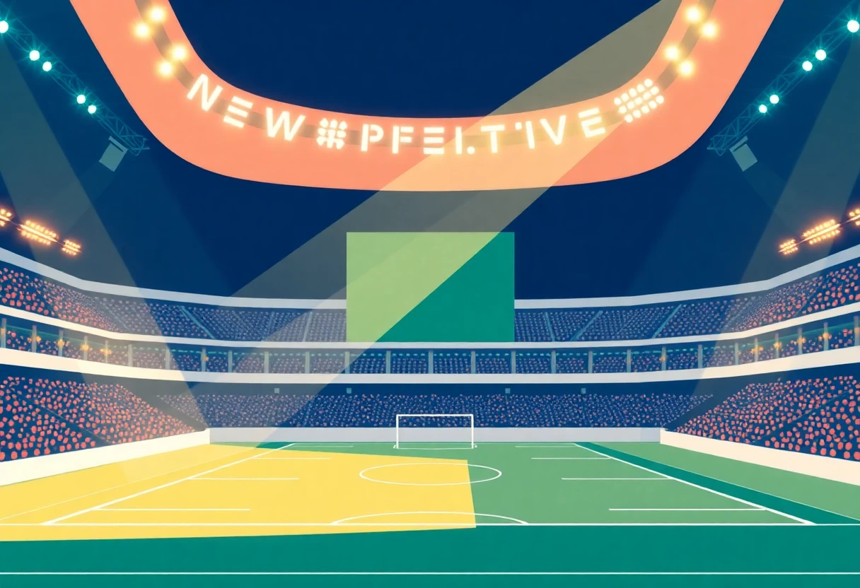 Ambiente de estadio de fútbol