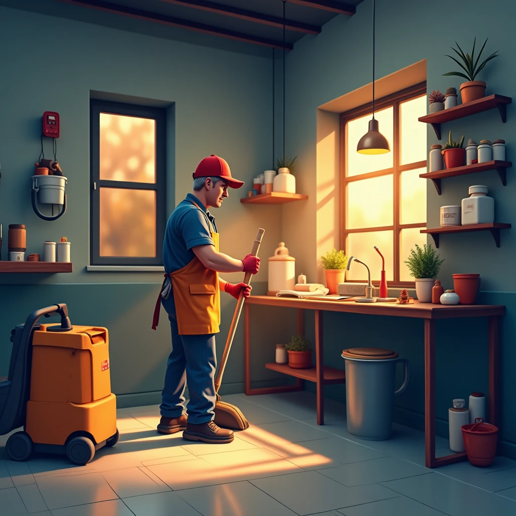 Trabajador de limpieza