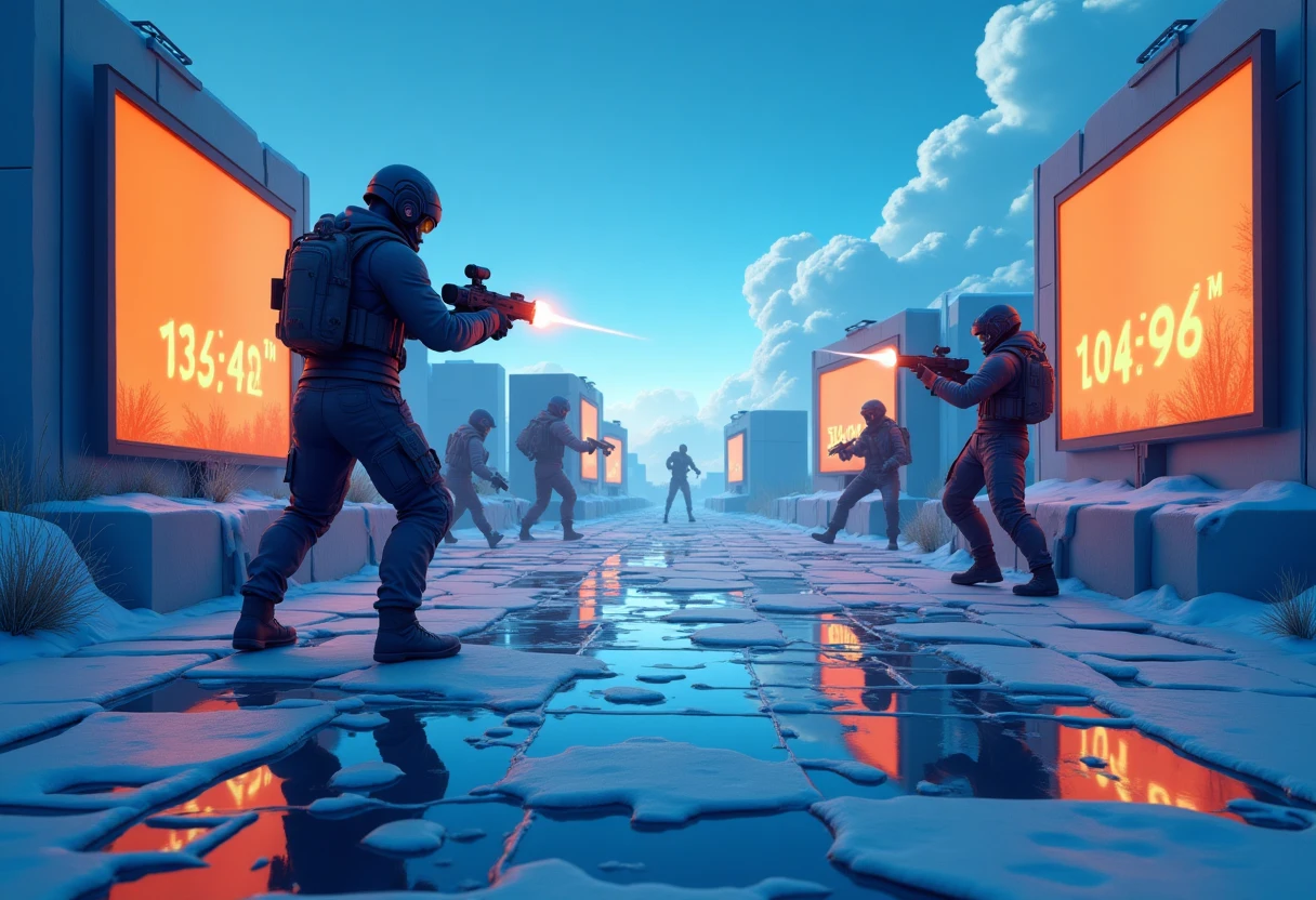 Juego de acción vibrante en móvil