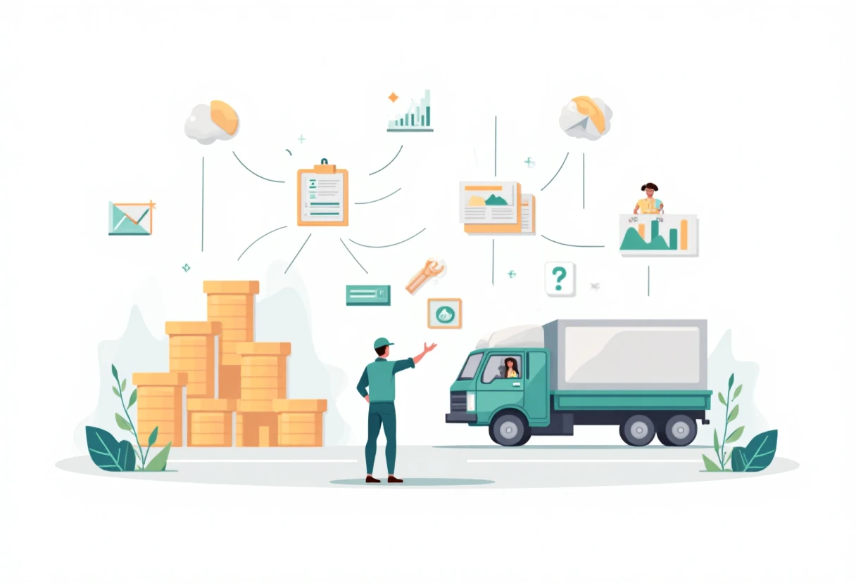 Rappresentazione astratta di logistica