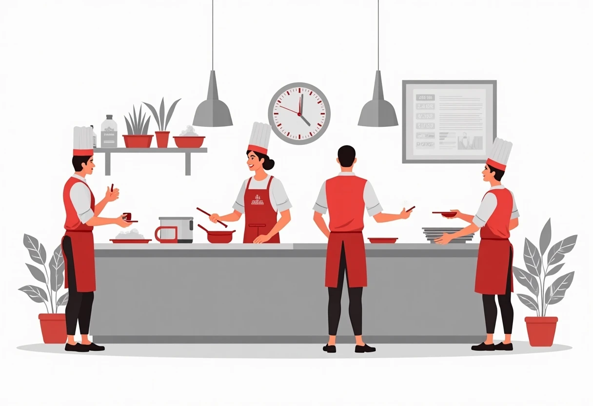 Cocineros en acción