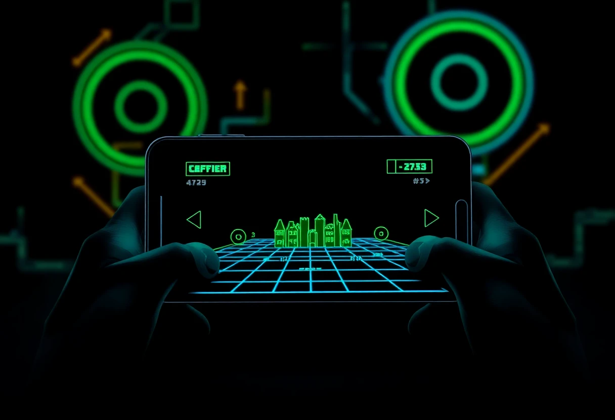 Jugando a juegos móviles en la oficina