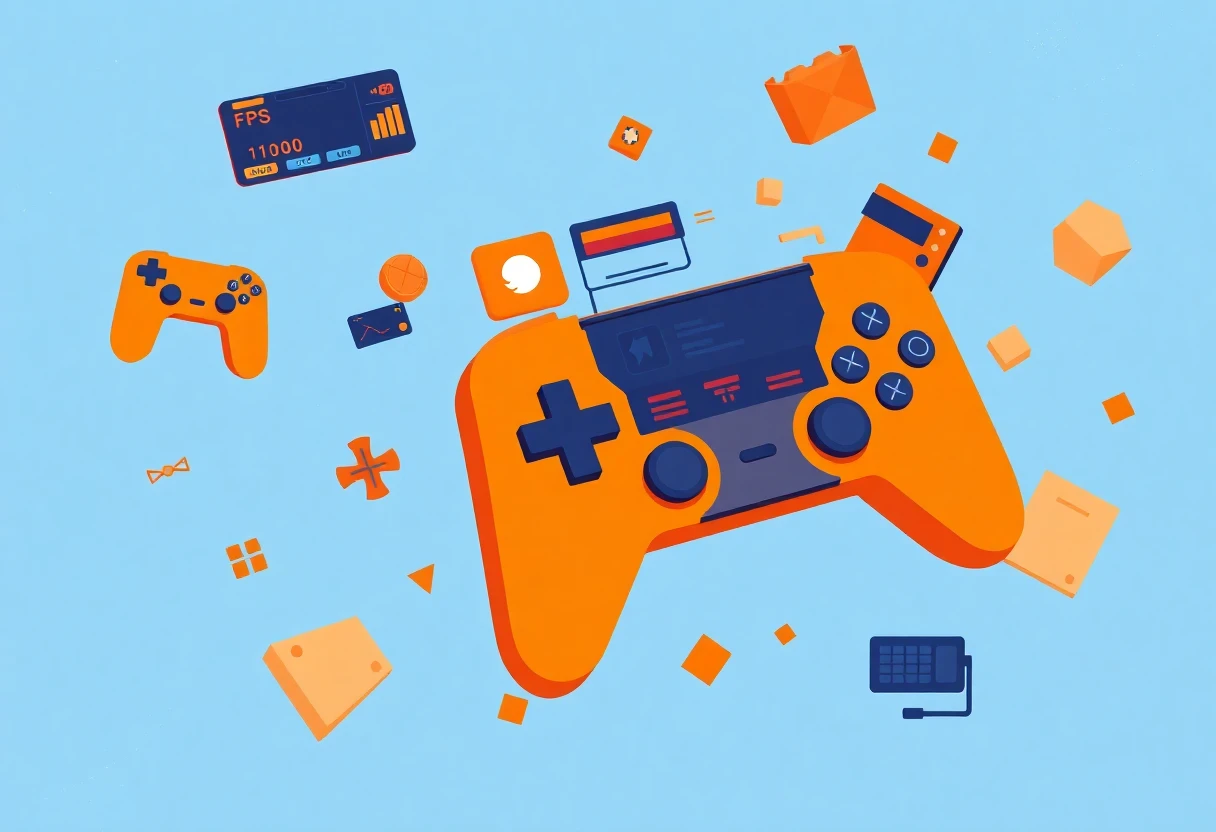 Mobile gaming app icons