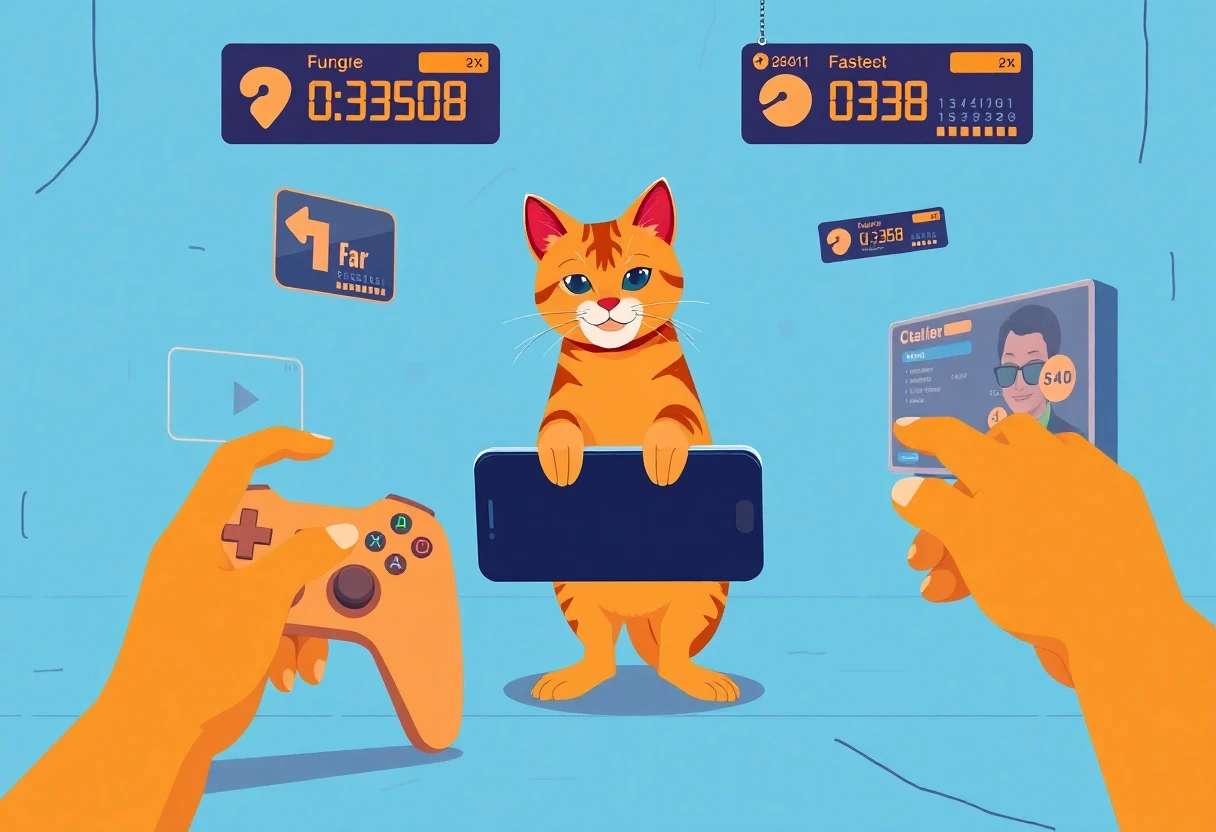 Mascota virtual en un juego interactivo