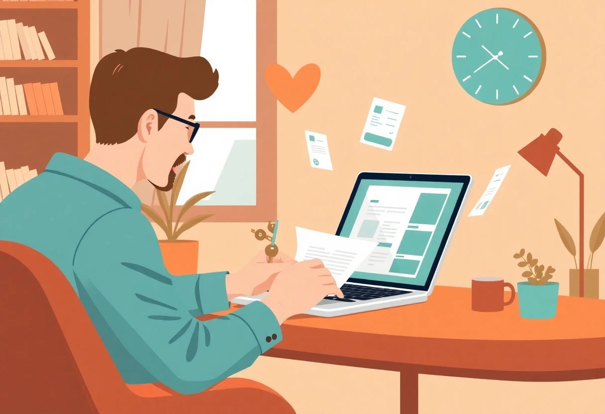 Freelancer revisando opciones de préstamos