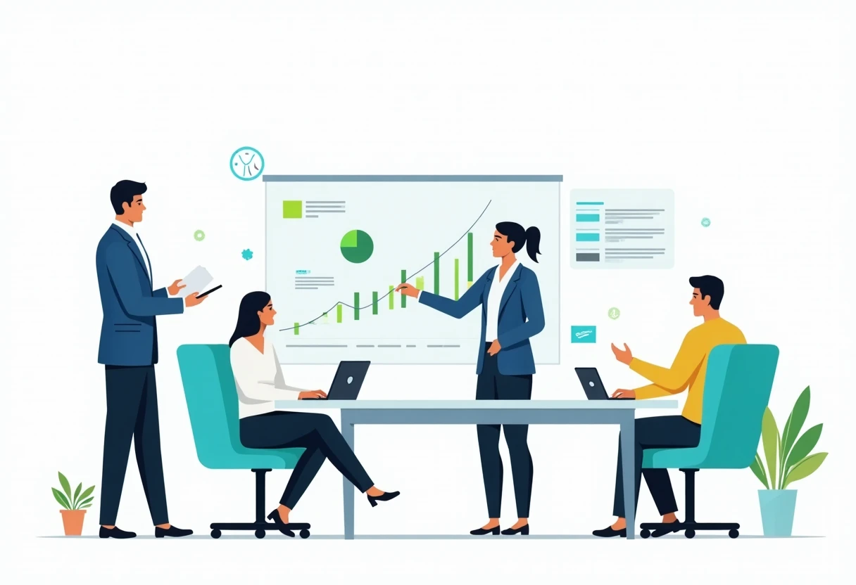 Discusión de estrategias en gerencia