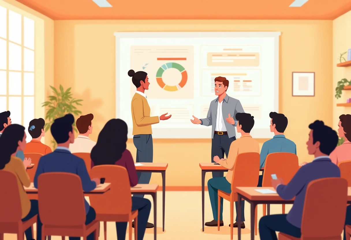 Clase dinámica con participación estudiantil