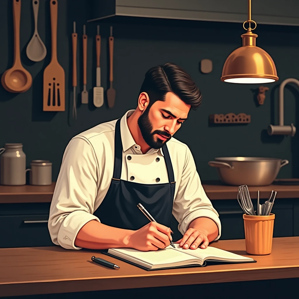 Tomando notas de opciones de trabajo