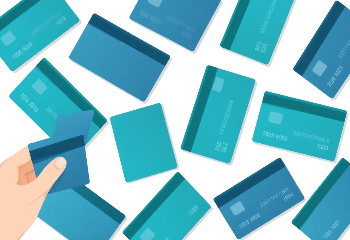 Abstract credit card illustration