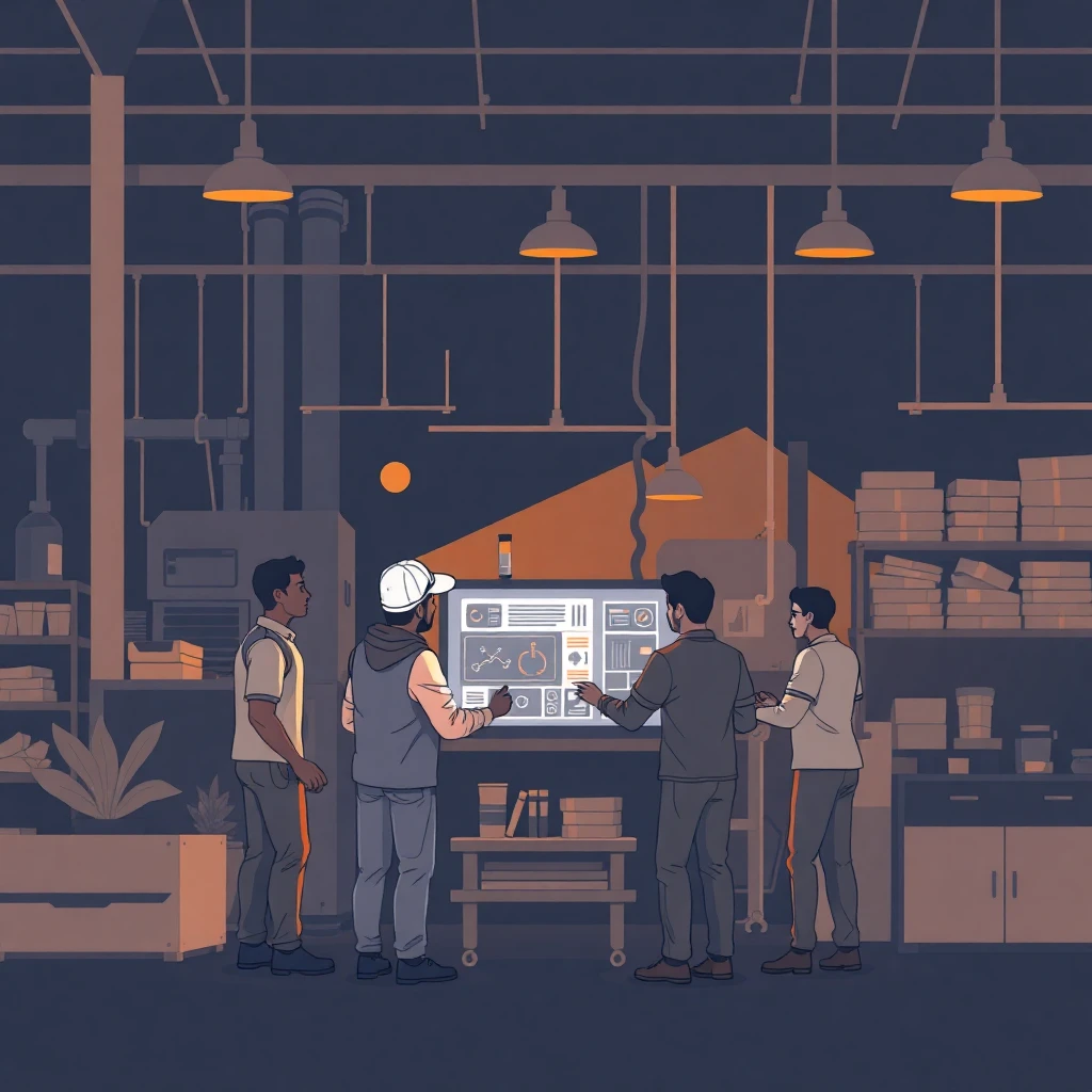Collaborative manufacturing team