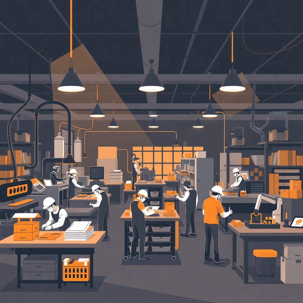 Efficient factory floor
