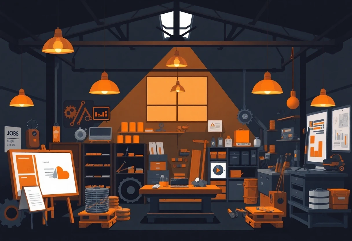 Manufacturing environment with tools