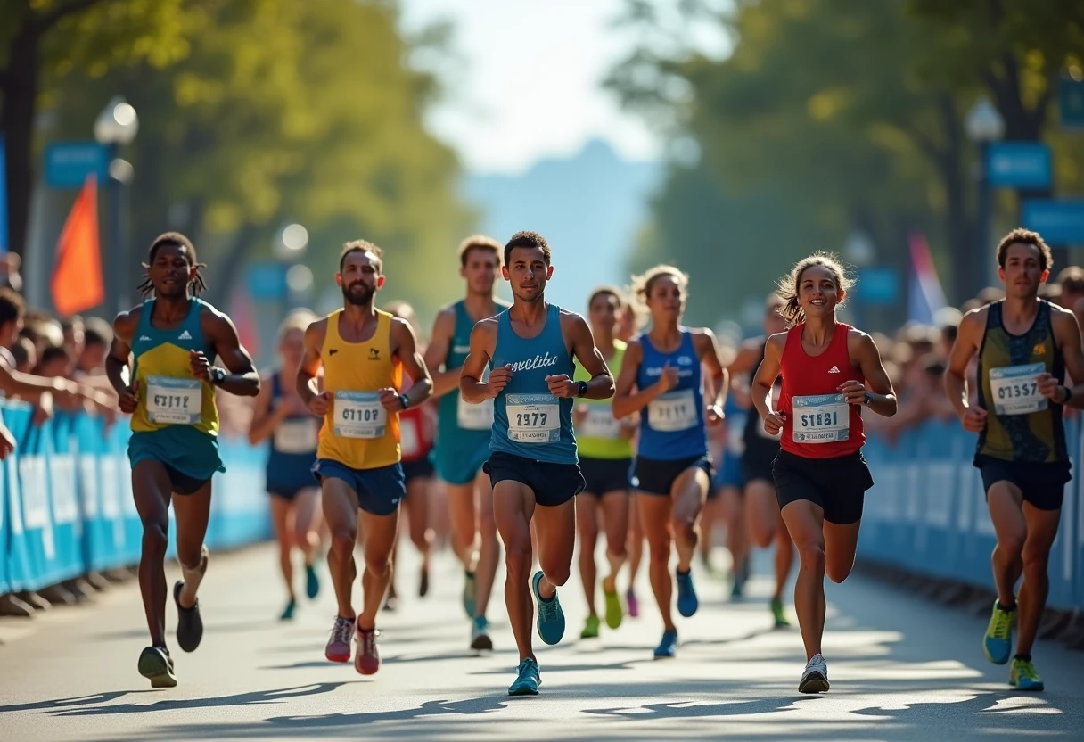 Urban marathon event in São Paulo