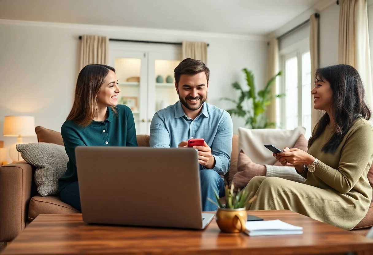 Discussing financial plans as a family