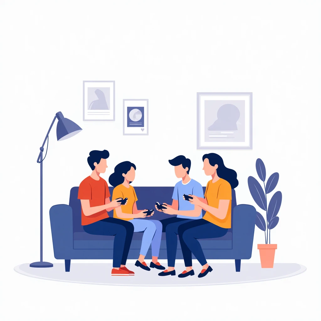 Groupe de gamers