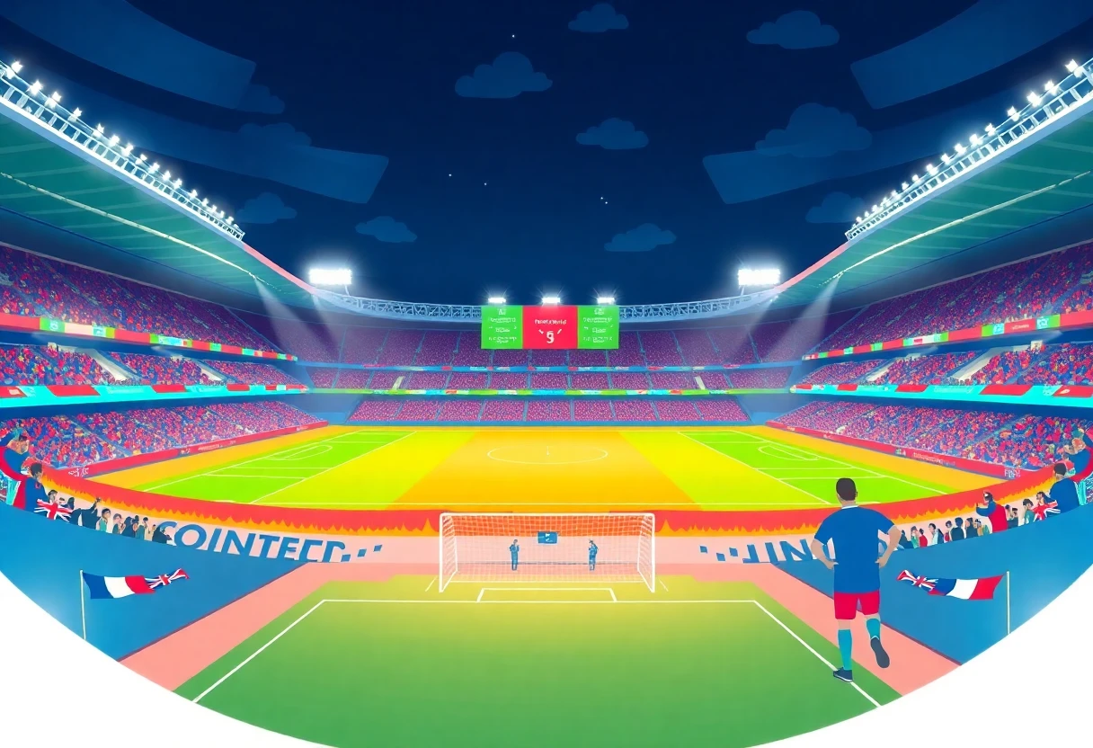 Estadio vibrante durante el Mundial