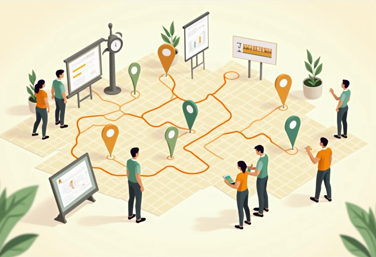 Mapa de oportunidades de trabalho