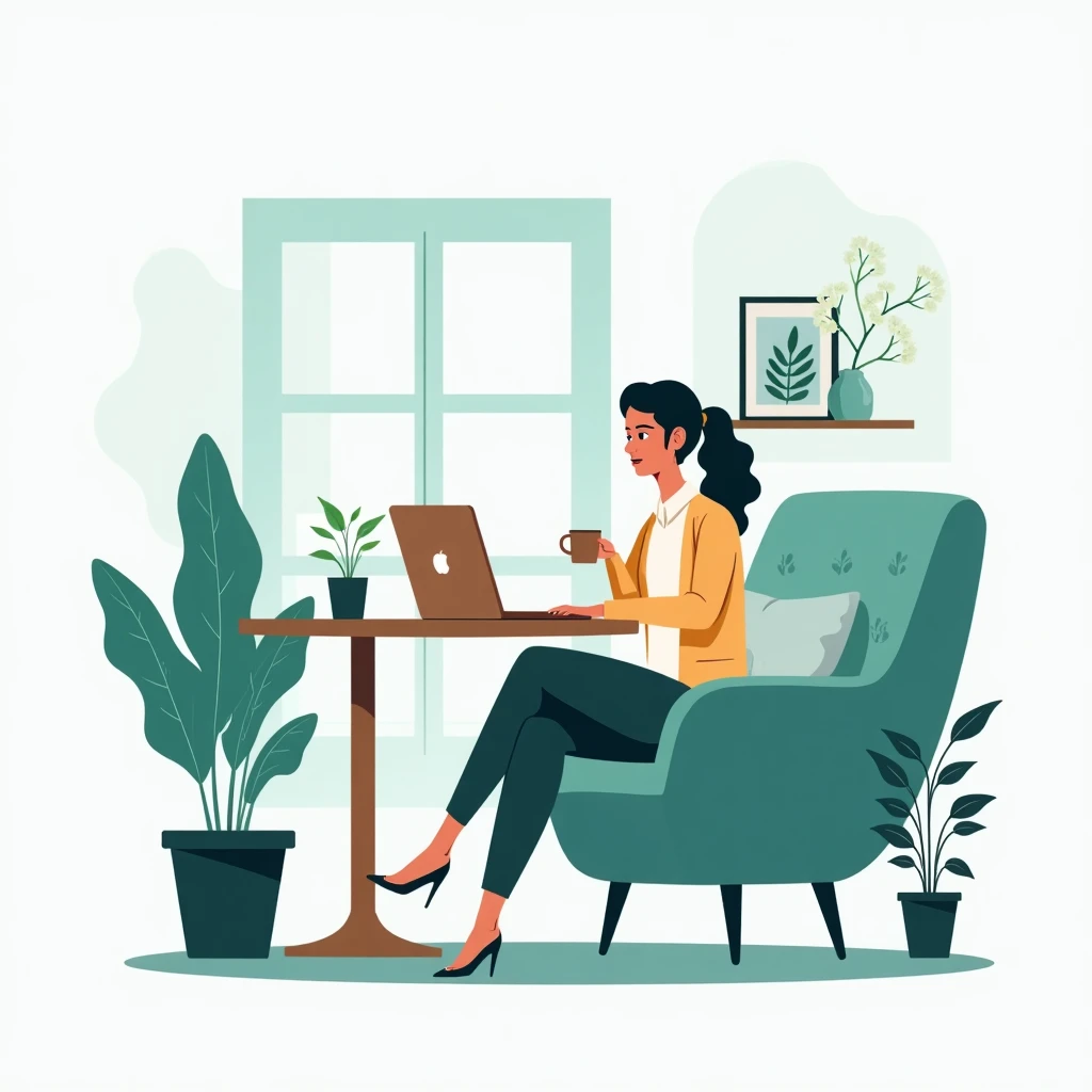 Trabalhar de casa com flexibilidade