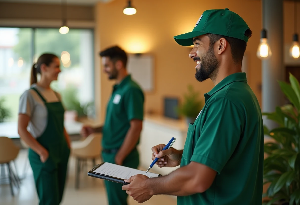 Entregador conferindo lista