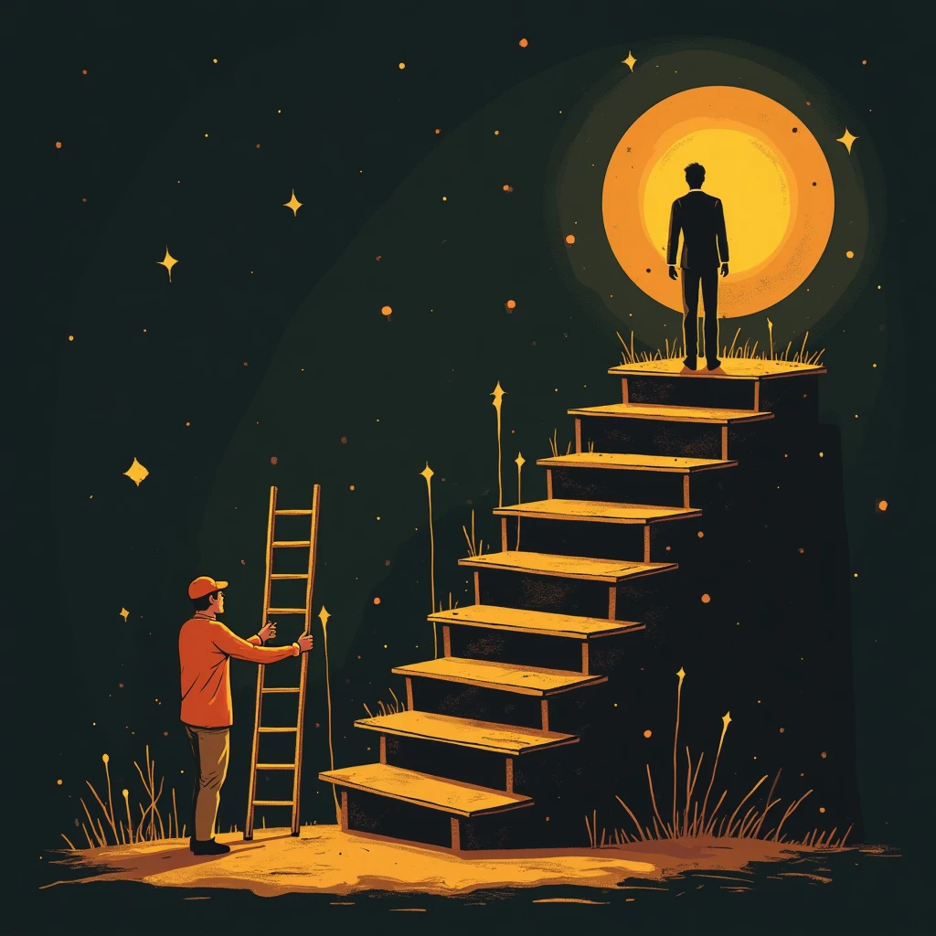 Career growth illustration
