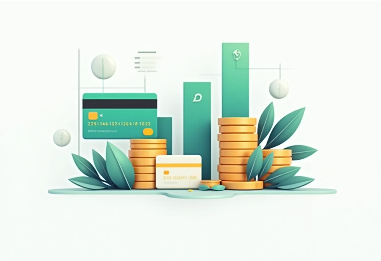 Illustratie van balansen met beloningsgoud