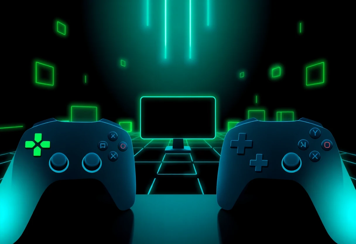 Abstract gaming landscape