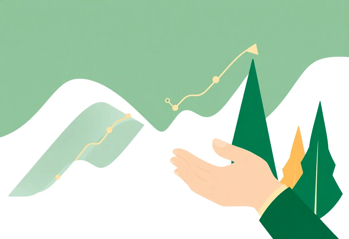 Crecimiento financiero ilustrado