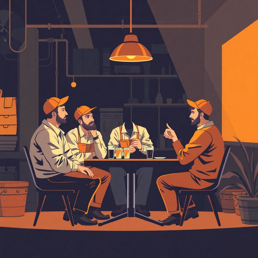 Repartidores compartiendo experiencias