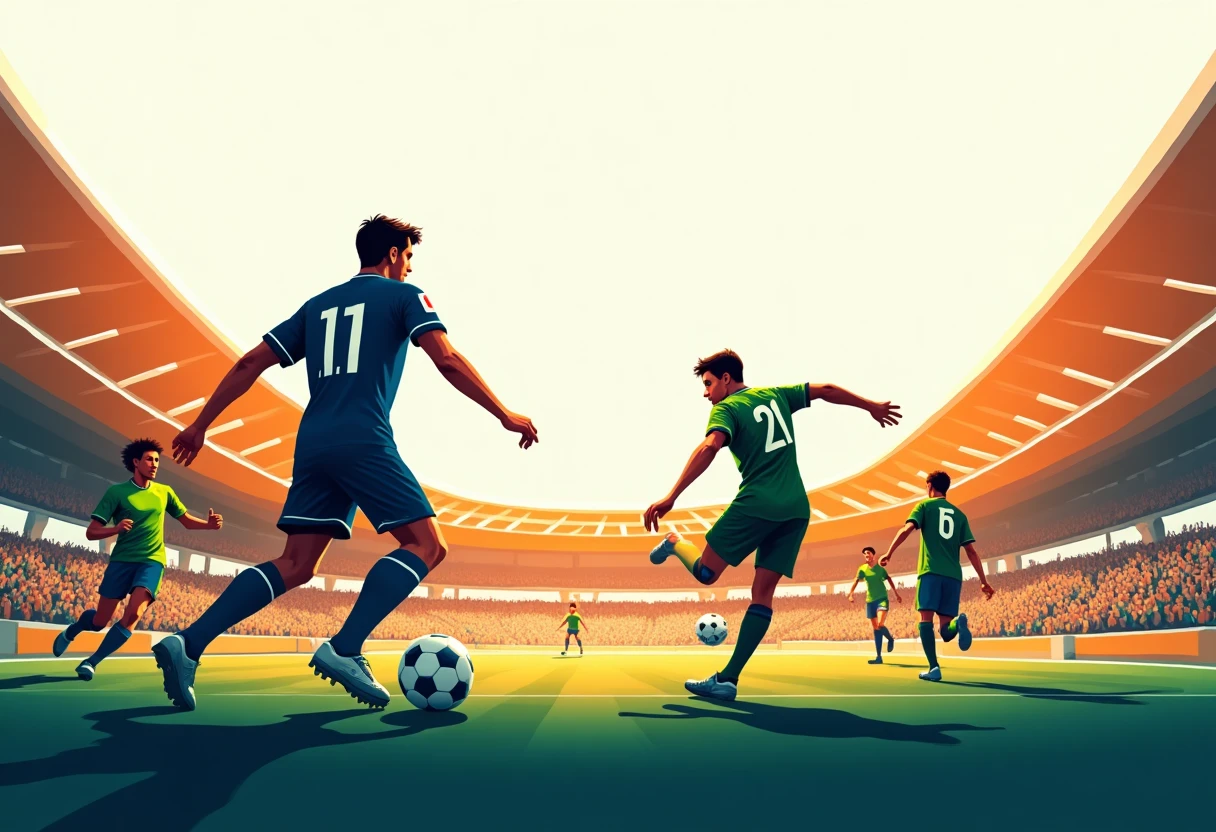 Stadion Piala Dunia yang penuh semangat