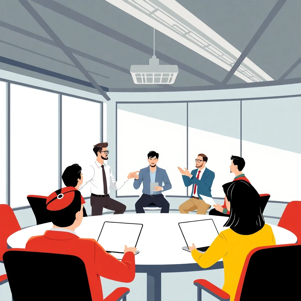 Discusión de estrategias en gestión de proyectos