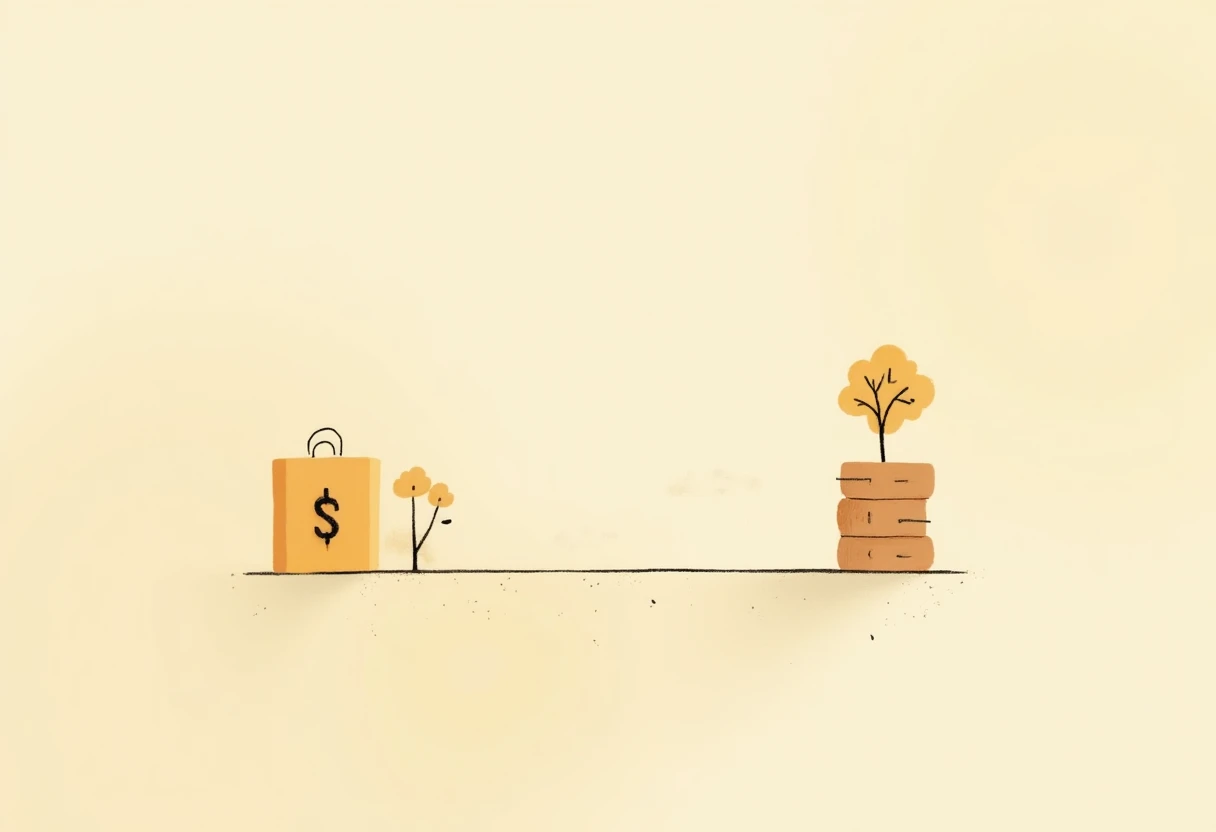 Ilustrasi abstrak opsi keuangan