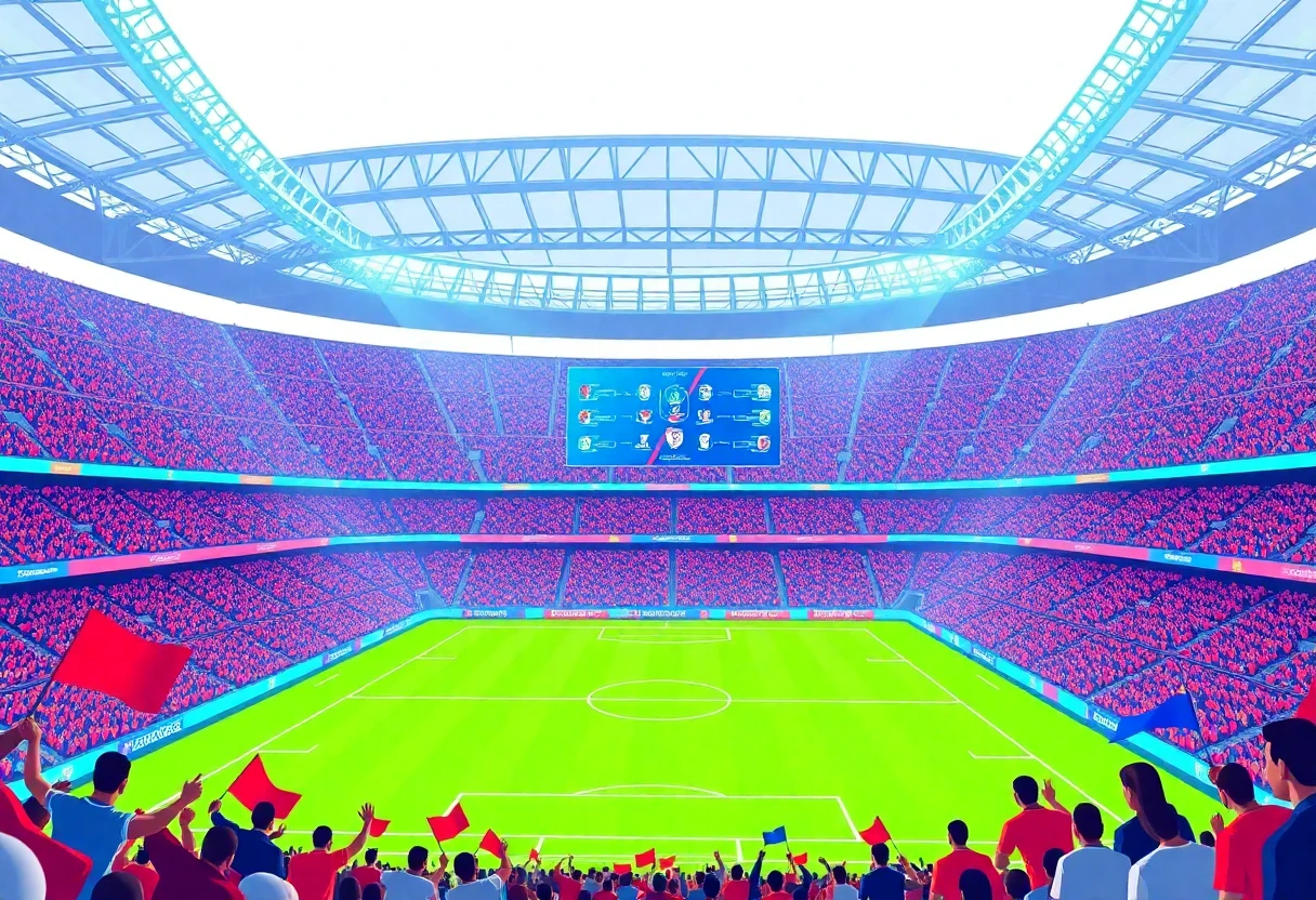 Exciting matchday atmosphere