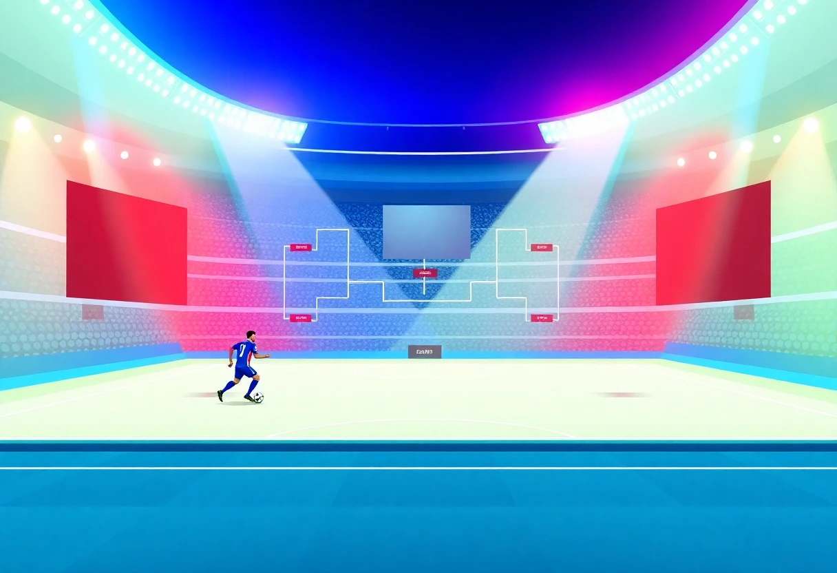 Ilustración de gráfico de torneo