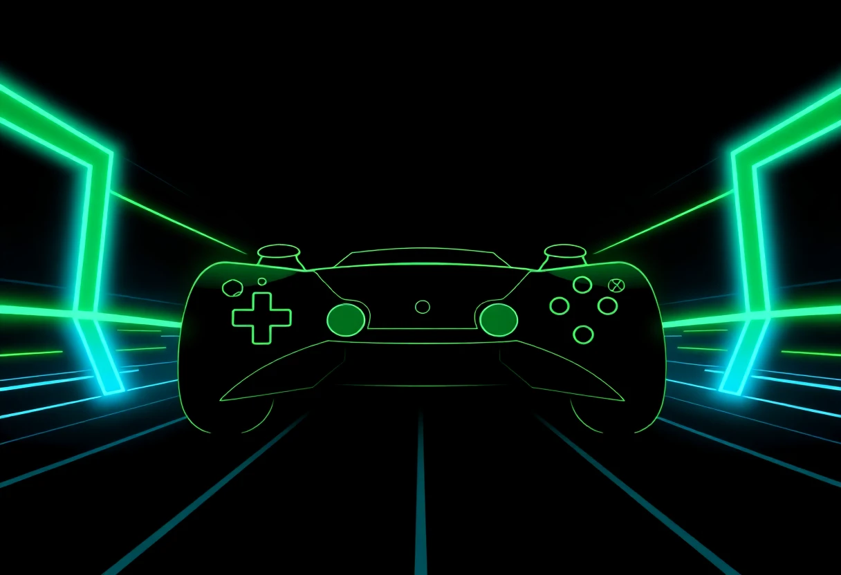 High-speed racing game illustration
