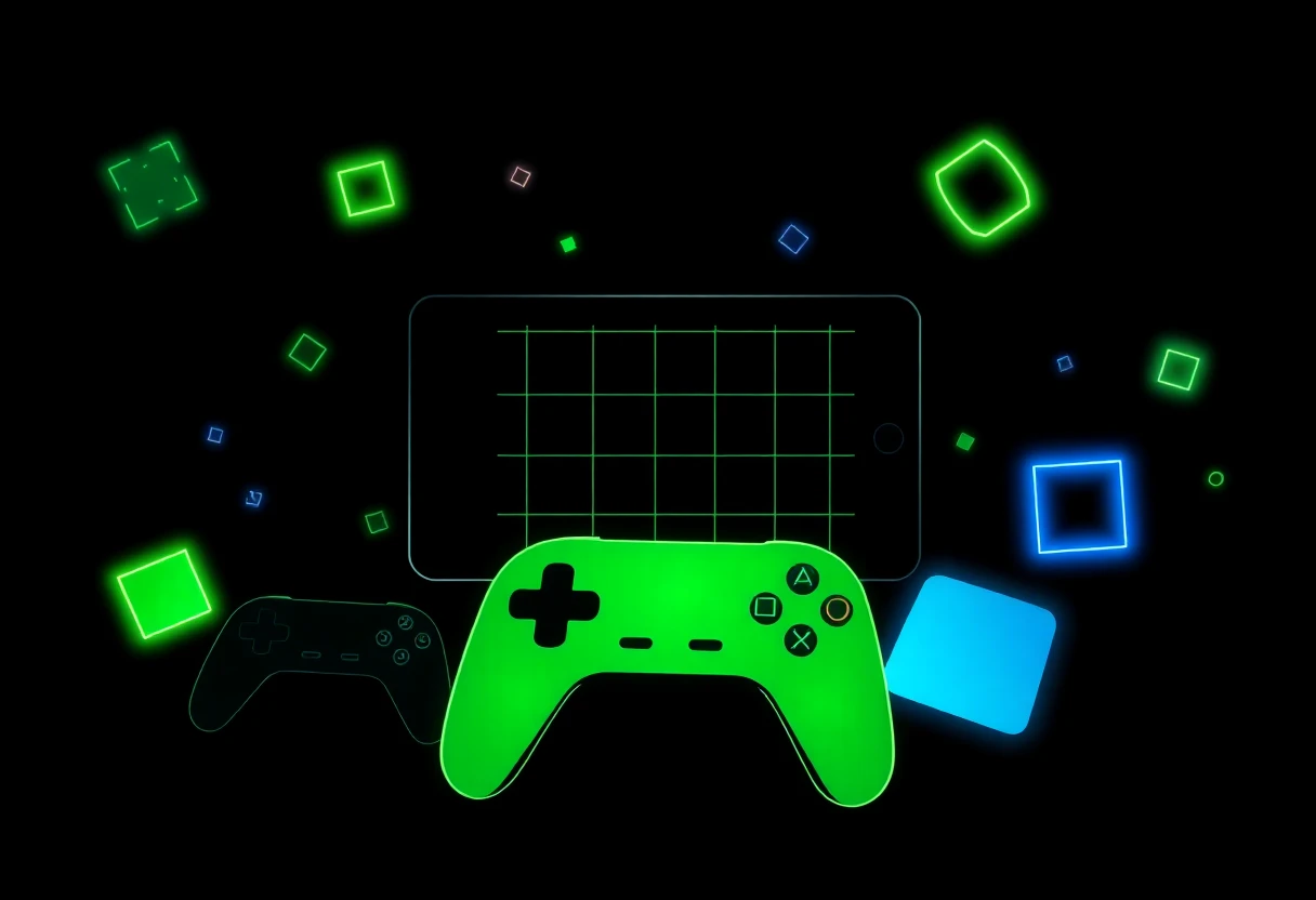 Abstract gaming motifs