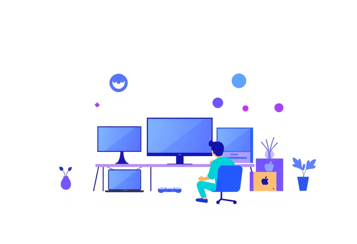Abstract illustration of app optimization